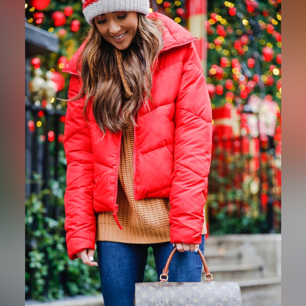 Abercrombie & Fitch Ultra Mini Puffer in Red
